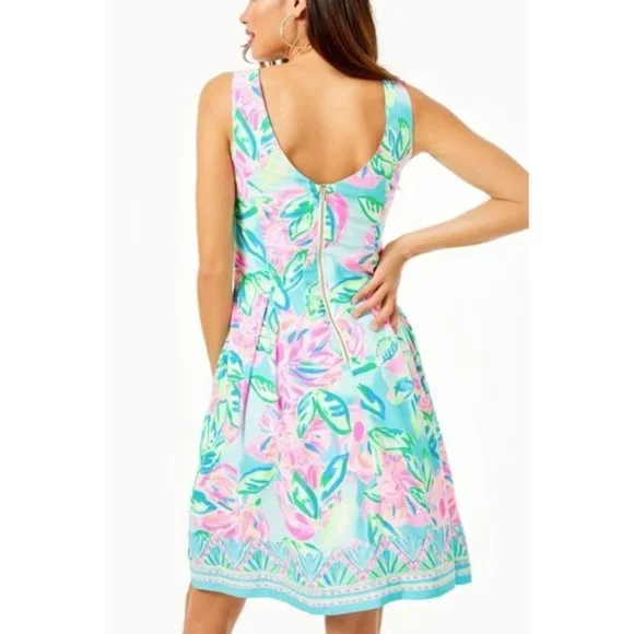 Lilly Pulitzer Linnet Dress Totally Blossom - Picture 2 of 5